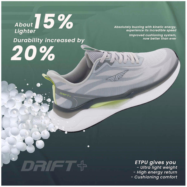 Redtape Athleisure Shoes For Men |Cultured Round-Toe Shape & Cushioning Technology Grey