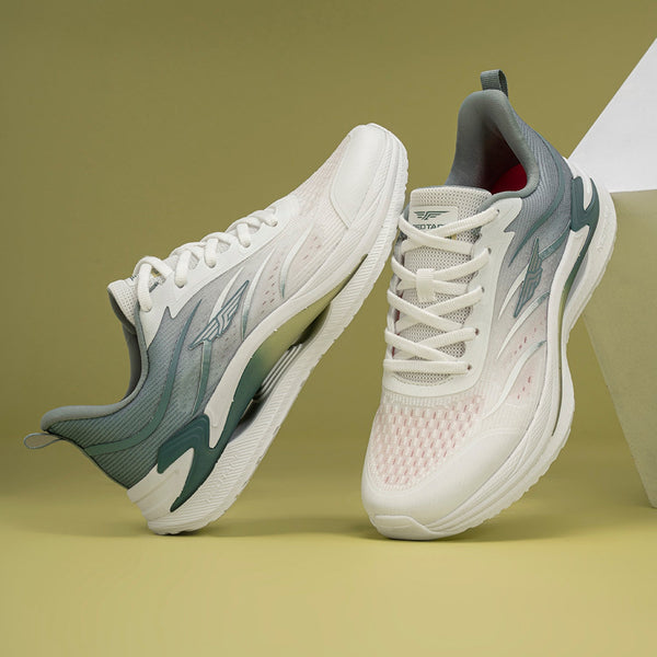 Redtape Athleisure Shoes For Women | Cultured Round-Toe Shape & Cushioning Technology White/Green