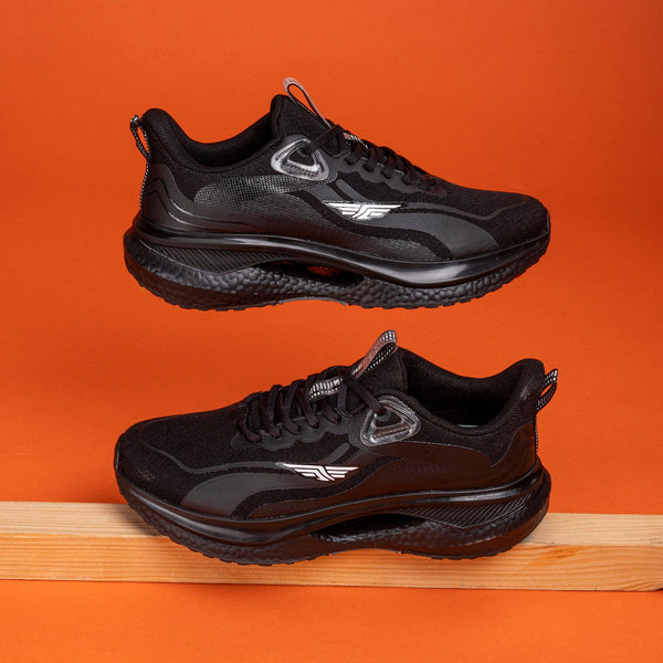 redtape Athleisure Shoes for Women |Cultured Round-Toe Shape & Cushioning Technology Black