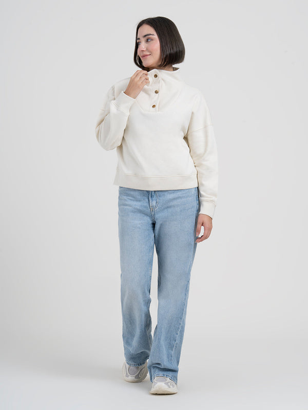 redtape Beige Sweatshirt for Women | For Refined Everyday Look Beige