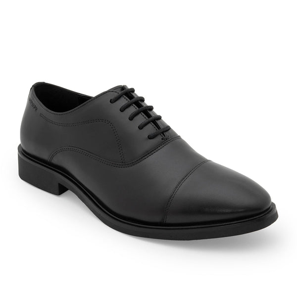 Redtape Black Oxford Dress Shoes For Men | Classic Formal Wear Black