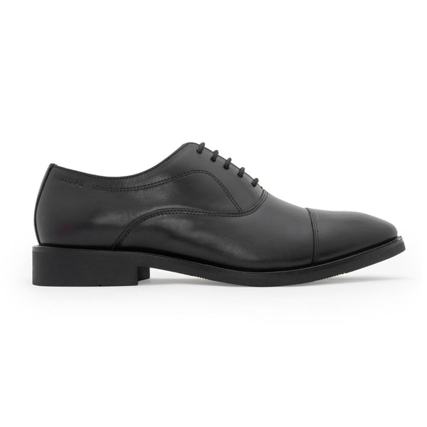Redtape Black Oxford Dress Shoes For Men | Classic Formal Wear Black