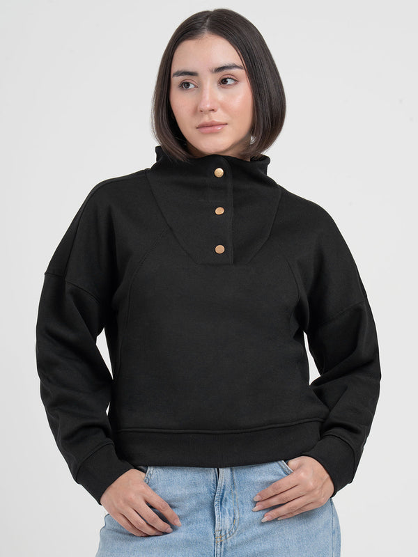 Redtape Black Sweatshirt For Women | Style For Elevated Casual Comfort Black