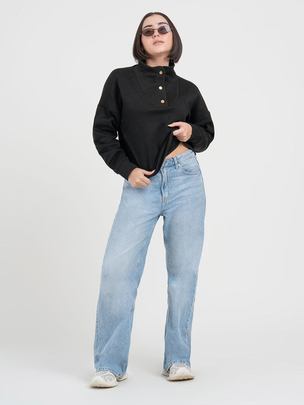 Redtape Black Sweatshirt For Women | Style For Elevated Casual Comfort Black