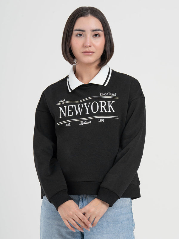 Redtape Black Sweatshirt For Women | Sweatshirt For Chic Daily Fashion Black