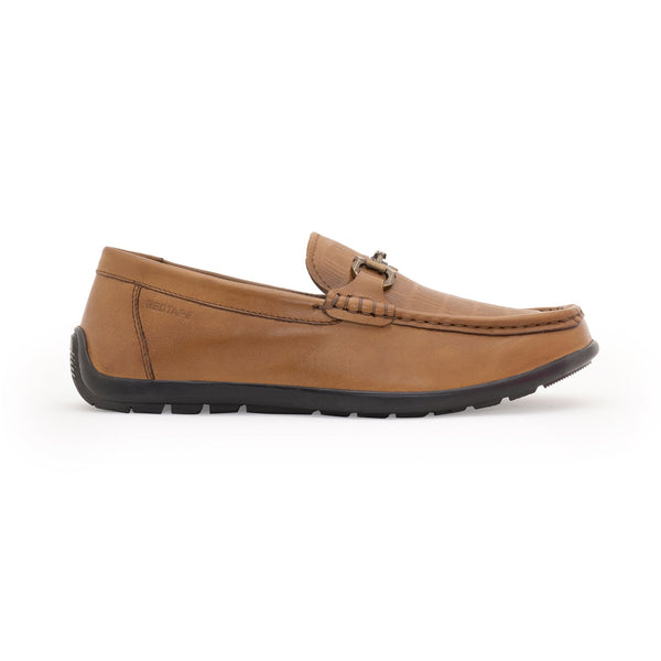 Redtape Brown Moccasin Shoes For Men | Everyday Style Tan