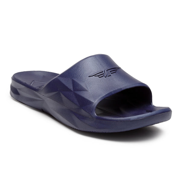redtape Casual Sliders for Men | Refined Round-Toe Shape with a Relaxing Slip-On Support Navy
