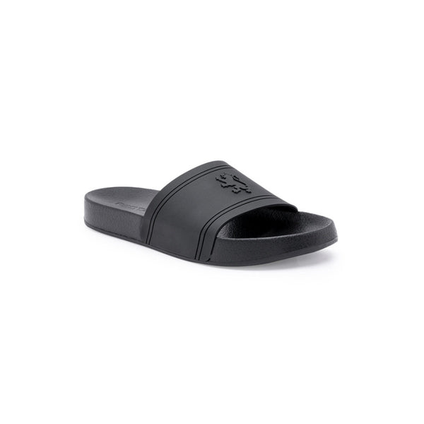 Redtape Casual Sliders For Men's - Comfortable Black Slip-On Casual Sliders For Men's Black