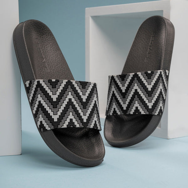 Redtape Casual Slip-on Sliders For Women | Refined Round-Toe Shape With The Relaxing Slip-On Support Black/White