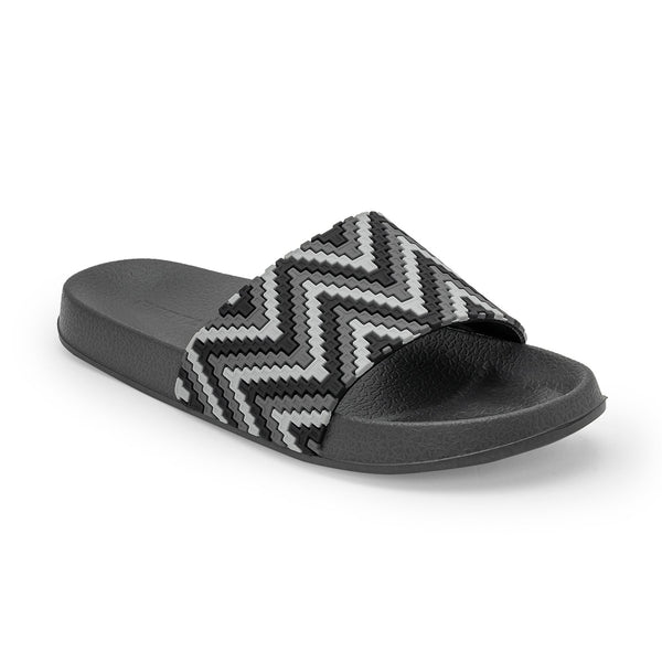 Redtape Casual Slip-on Sliders For Women | Refined Round-Toe Shape With The Relaxing Slip-On Support Black/White