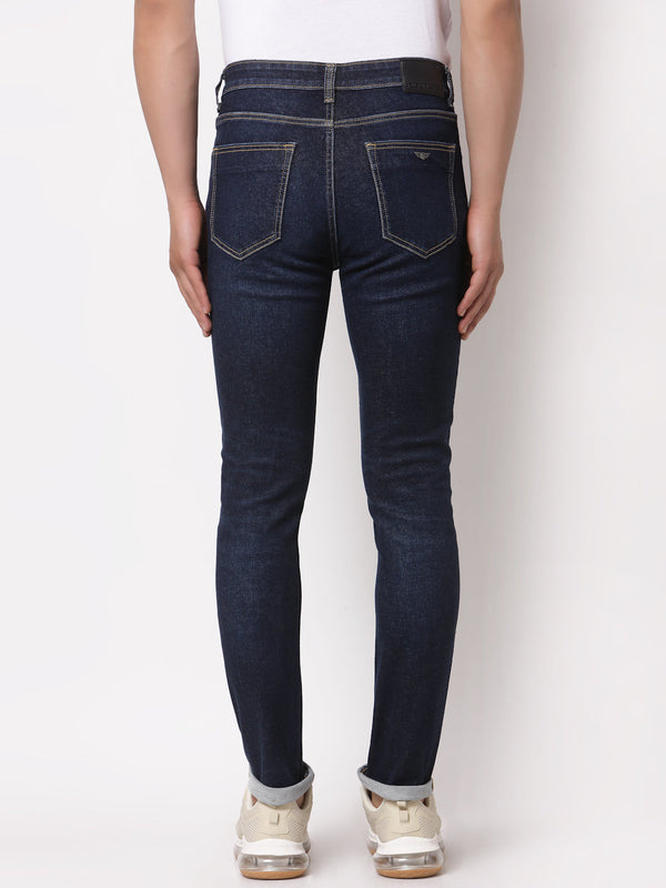 Redtape Classic Skinny Jeans For Men Tinted Dark Blue
