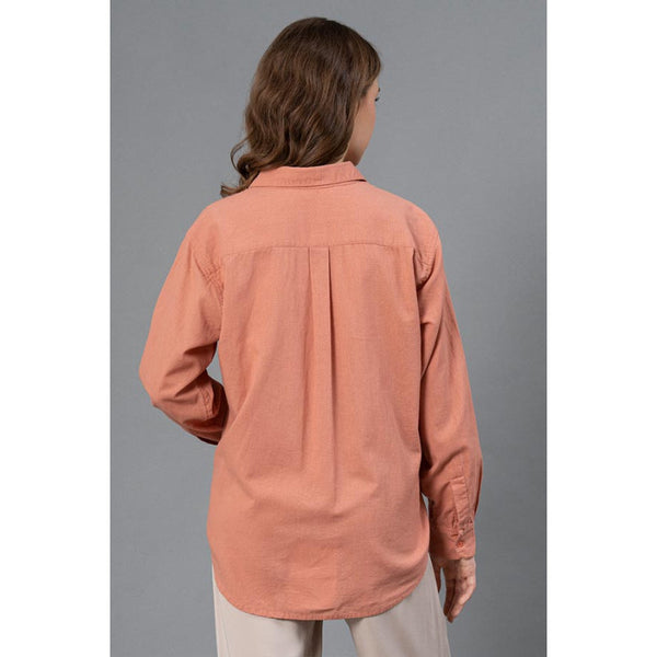 Redtape Cotton Collar Shirt For Women's DUSTY ORANGE