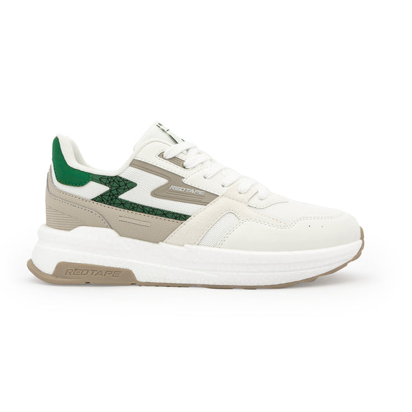 Redtape ETPU Lifestyle Sneakers For Men Beige/Green