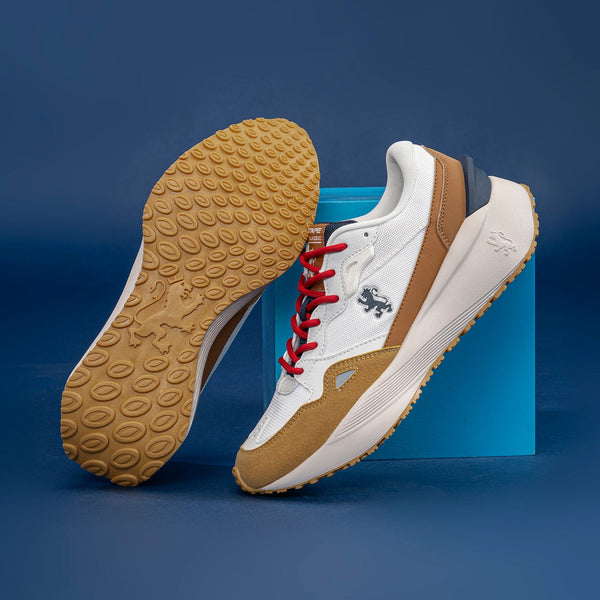 redtape Lifestyle Casual Shoes for Men White/Mustard