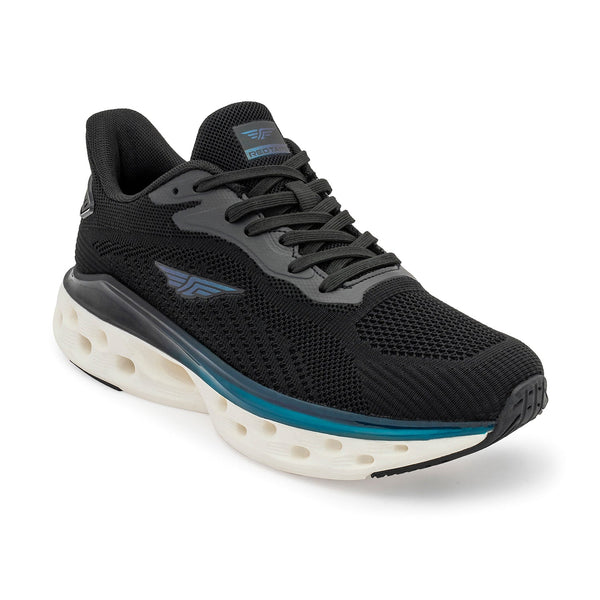 Redtape Men's Athleisure Shoes For Flexible Comfort And Daily Movement Black/White