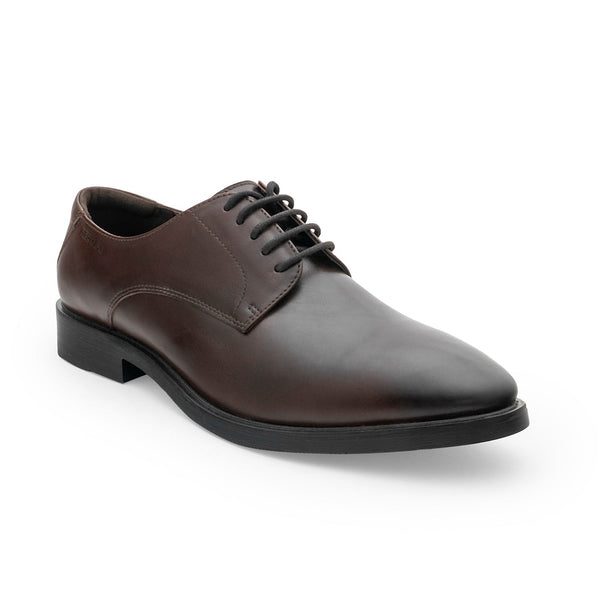 Redtape Men’s Brown Leather Derby Shoes For Classic Formal Style Brown