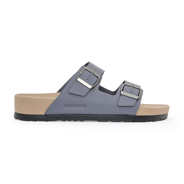 Redtape Men’s Double Strap Sliders For Casual Everyday Comfort Grey