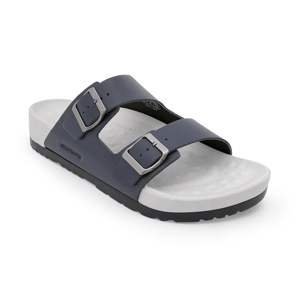 Redtape Men’s Double Strap Sliders For Easygoing Everyday Wear Navy