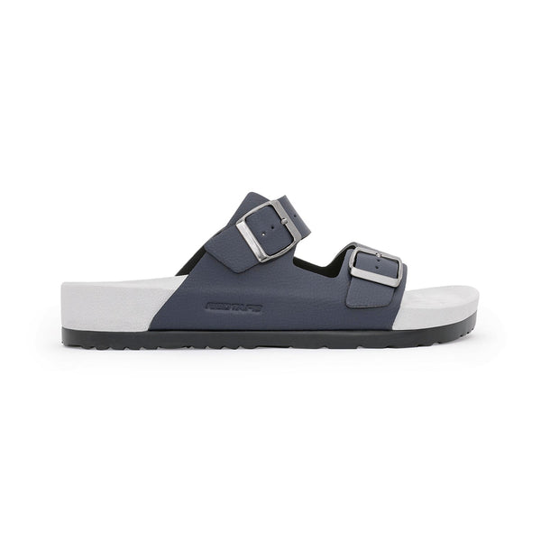 Redtape Men’s Double Strap Sliders For Easygoing Everyday Wear Navy