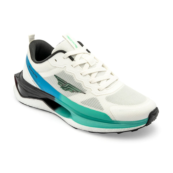 Redtape Men’s ETPU Athleisure Sports Shoes For Flexible Comfort And Movement White/Aqua