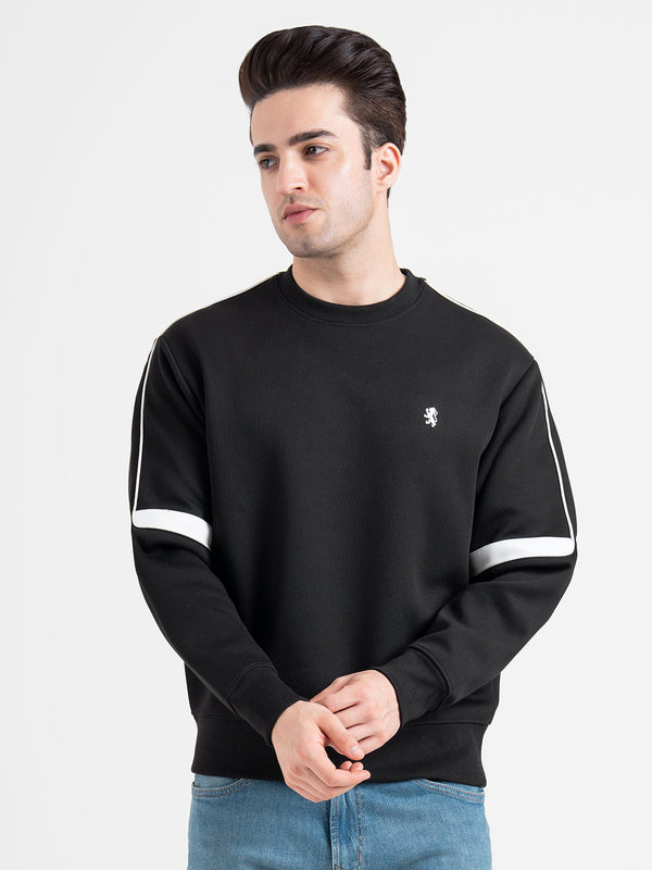 Redtape Men's Graphic Print Sweatshirt For Everyday Wear Black