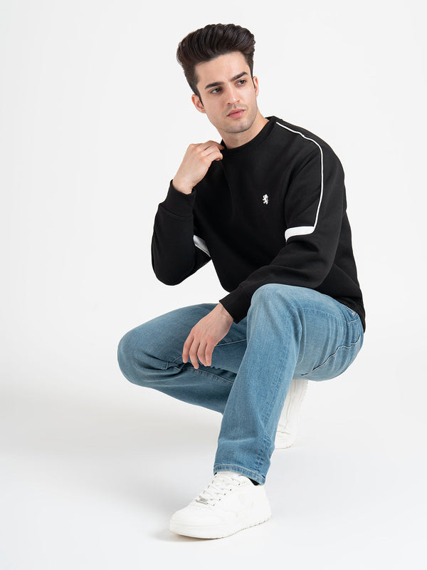 redtape Men's Graphic Print Sweatshirt For Everyday Wear Black