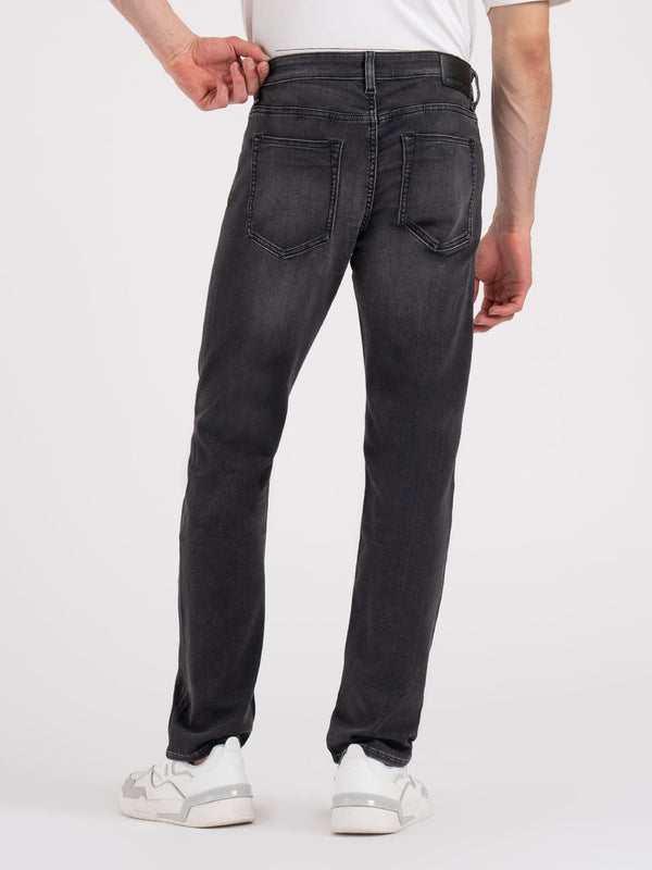 Redtape Men’s Knitted Straight Fit Denim Jeans Grey