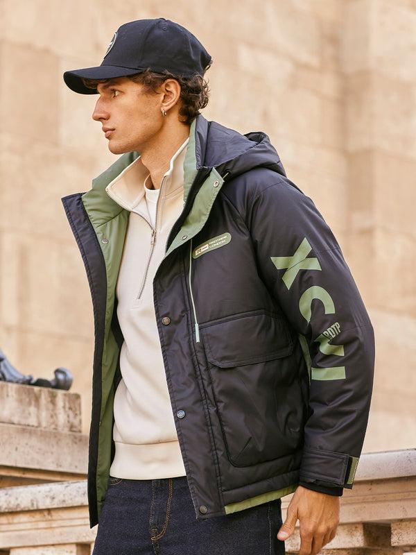 Redtape Men's Padded Jacket For Stylish Winter Warmth Black