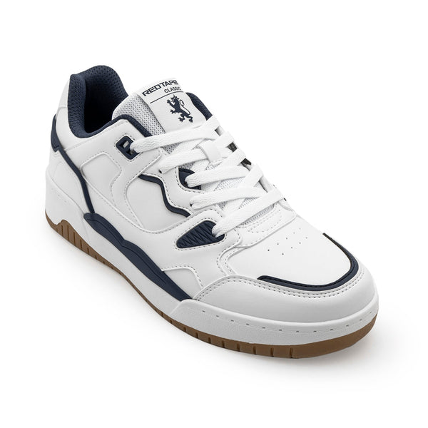 Redtape Men’s Sneakers For Casual Comfort And Versatile Everyday Style White/Blue