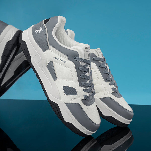 redtape Men’s Sneakers for Daily Street Comfort White/Blue