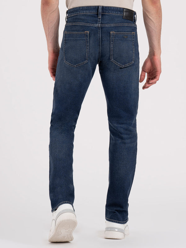 Redtape Men’s Straight Fit Denim Jeans Tinted Dark Blue