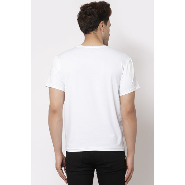 Redtape Men White Round Neck Activewear T-Shirt White