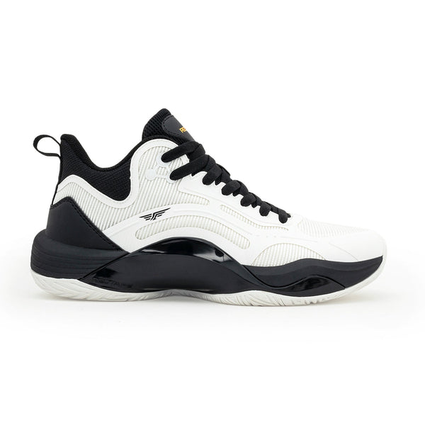 Redtape Mens Basketball-Style Shoes For Bold Streetwear Looks Black/White