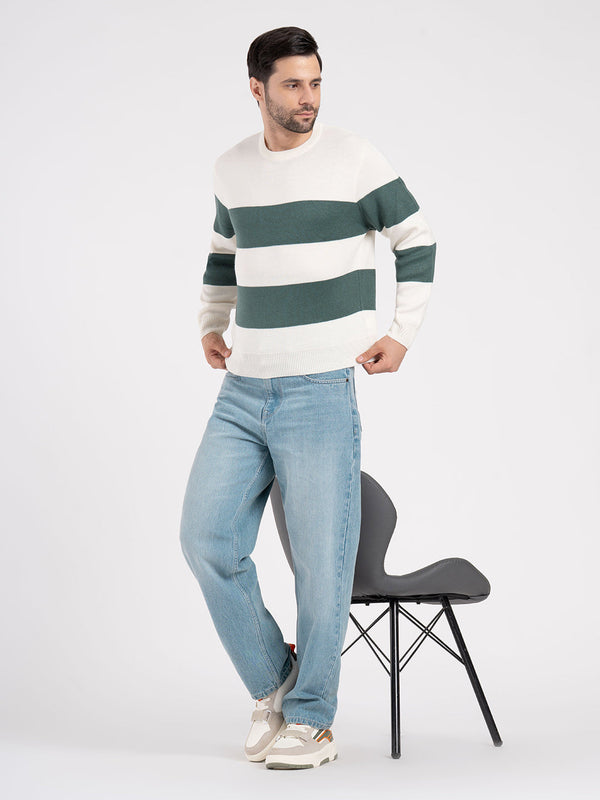 Redtape Mens Sweater For Casual Contemporary Style Off White