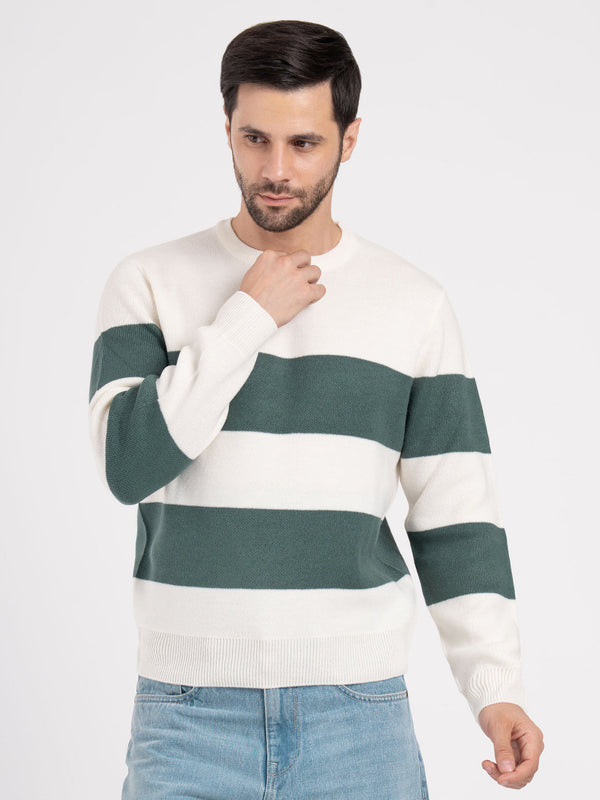 Redtape Mens Sweater For Casual Contemporary Style Off White