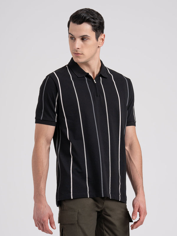 Redtape Polo T-shirt For Men | Premium Comfort | Classic Look Black