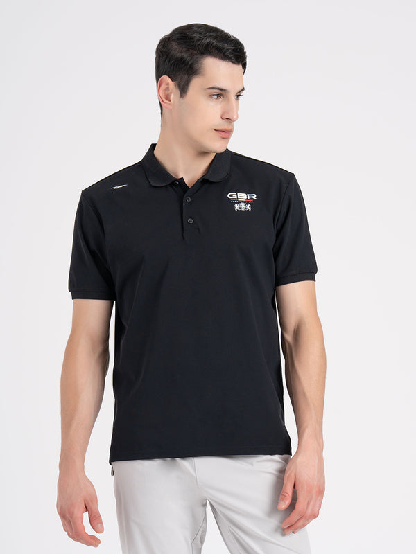 redtape Athleisure Polo T-Shirt for Men Black