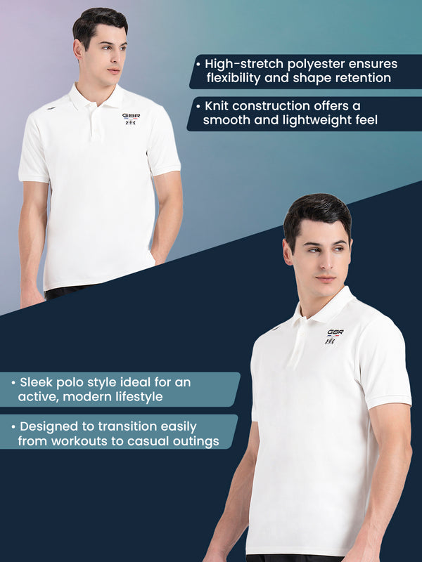 Redtape Athleisure Polo T-Shirt For Men White