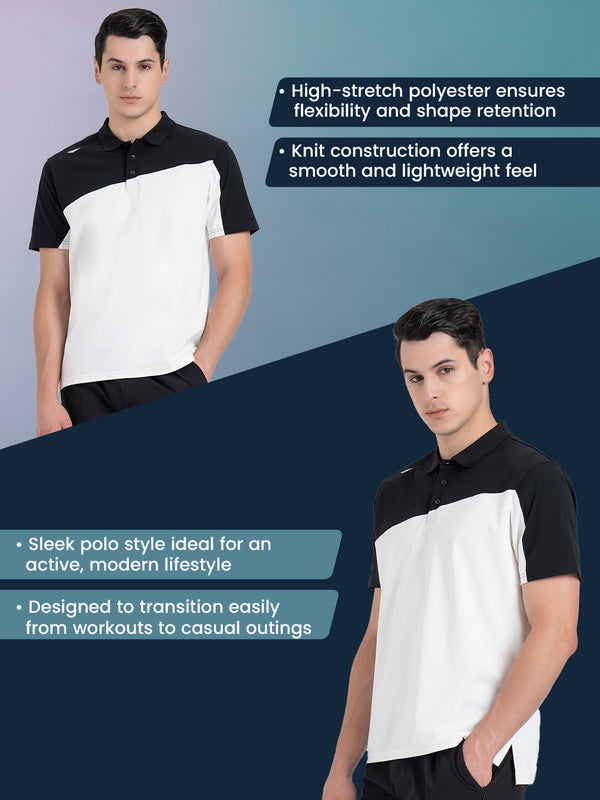 Redtape Athleisure Polo T-Shirt For Men White