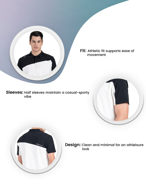 Redtape Athleisure Polo T-Shirt For Men White