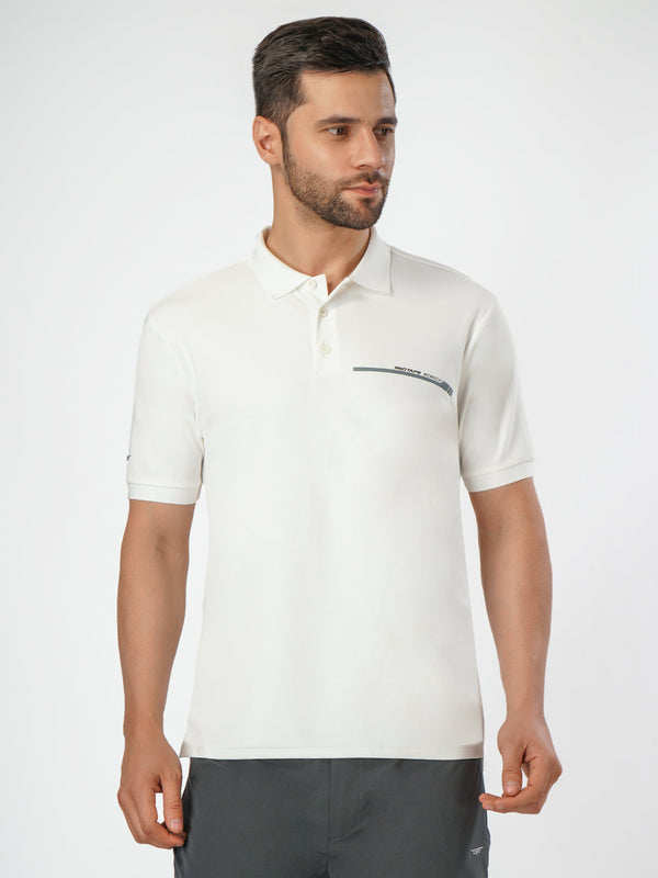 Redtape Athleisure Polo T-Shirt For Men White