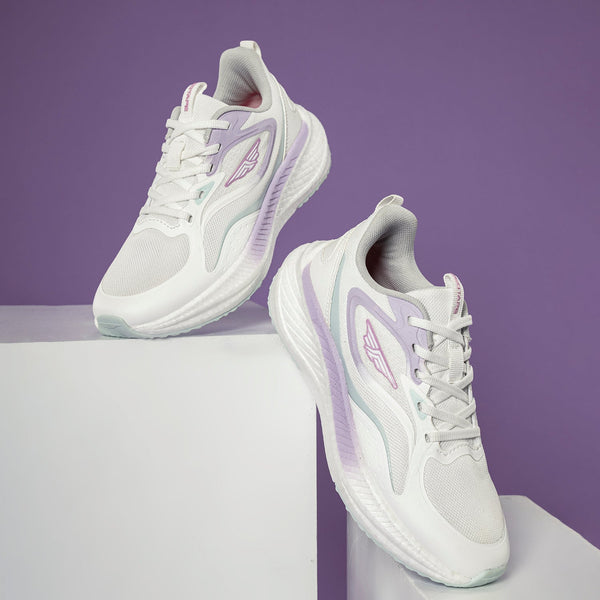 redtape Athleisure Shoes For Women White/Lavender