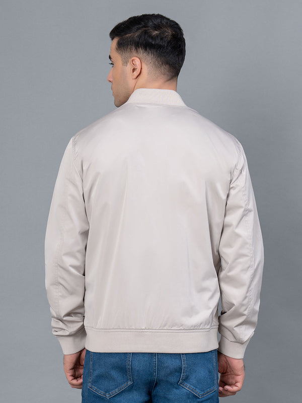 Redtape Baseball Collar Jacket For Men Light Beige