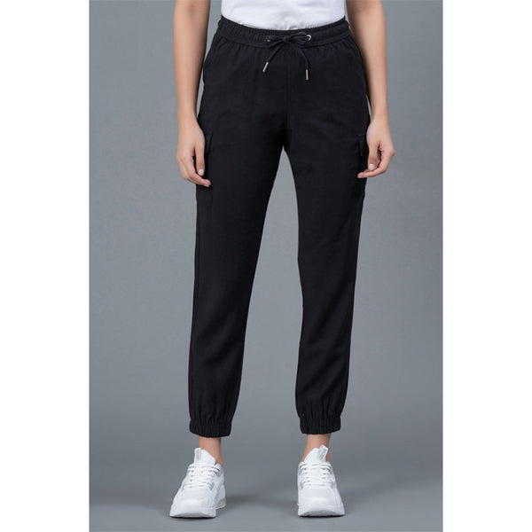 Redtape Black Smart Fit Joggers For Women Black