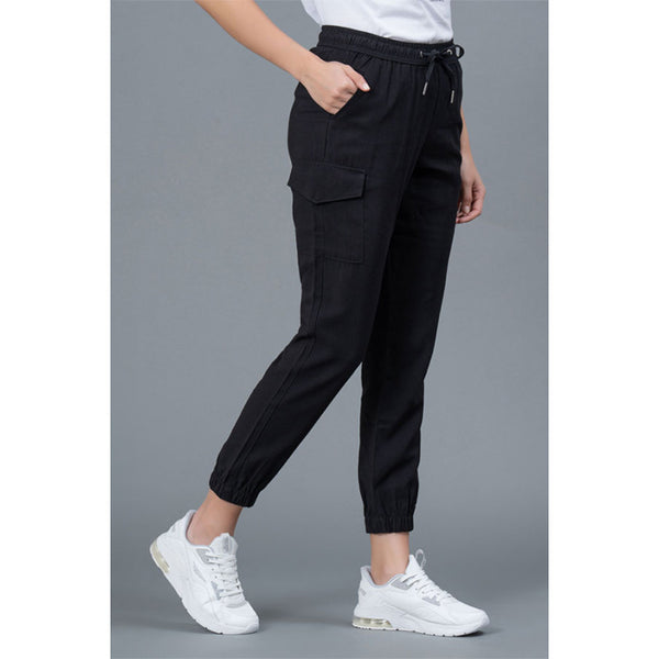 Redtape Black Smart Fit Joggers For Women Black