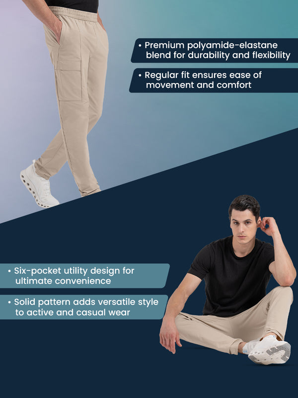 Redtape Cargo Trousers For Men Khaki