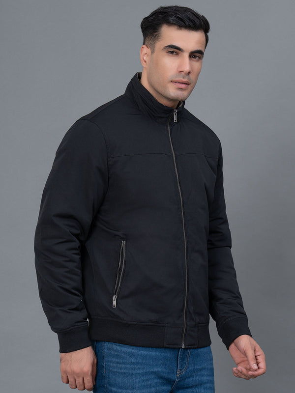 Redtape Casual Bomber Jacket For Men Black