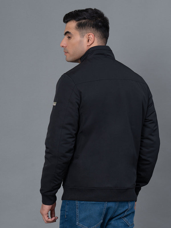 Redtape Casual Bomber Jacket For Men Black