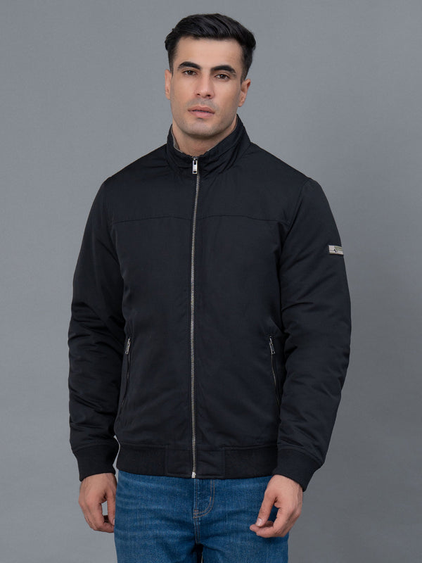 redtape Casual Bomber Jacket for Men Black
