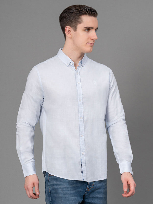 Redtape Casual Canvas Shirt For Men Ice Blue
